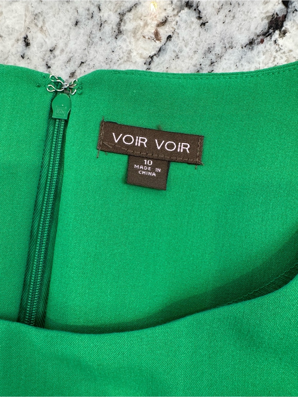 Voir Voir Emerald Green Cap-Sleeve Midi Sheath Dress - Picture 4 of 10